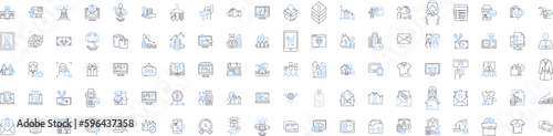 Invest and gain line icons collection. wealth, returns, growth, prosperity, profits, riches, yield vector and linear illustration. earnings,capital,gains outline signs set Generative AI