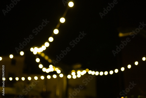 Background bokeh of colorful lights for use as illustrations in art and design. High quality photo