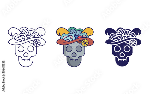 Catrina vector icon