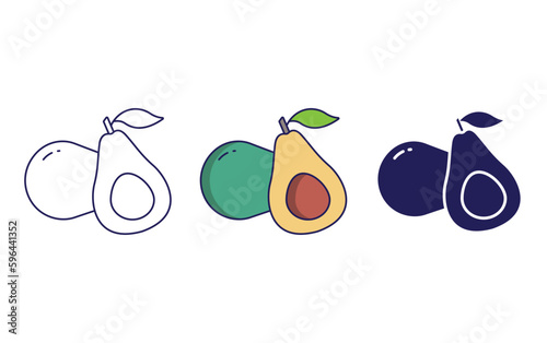 Avacado vector icon