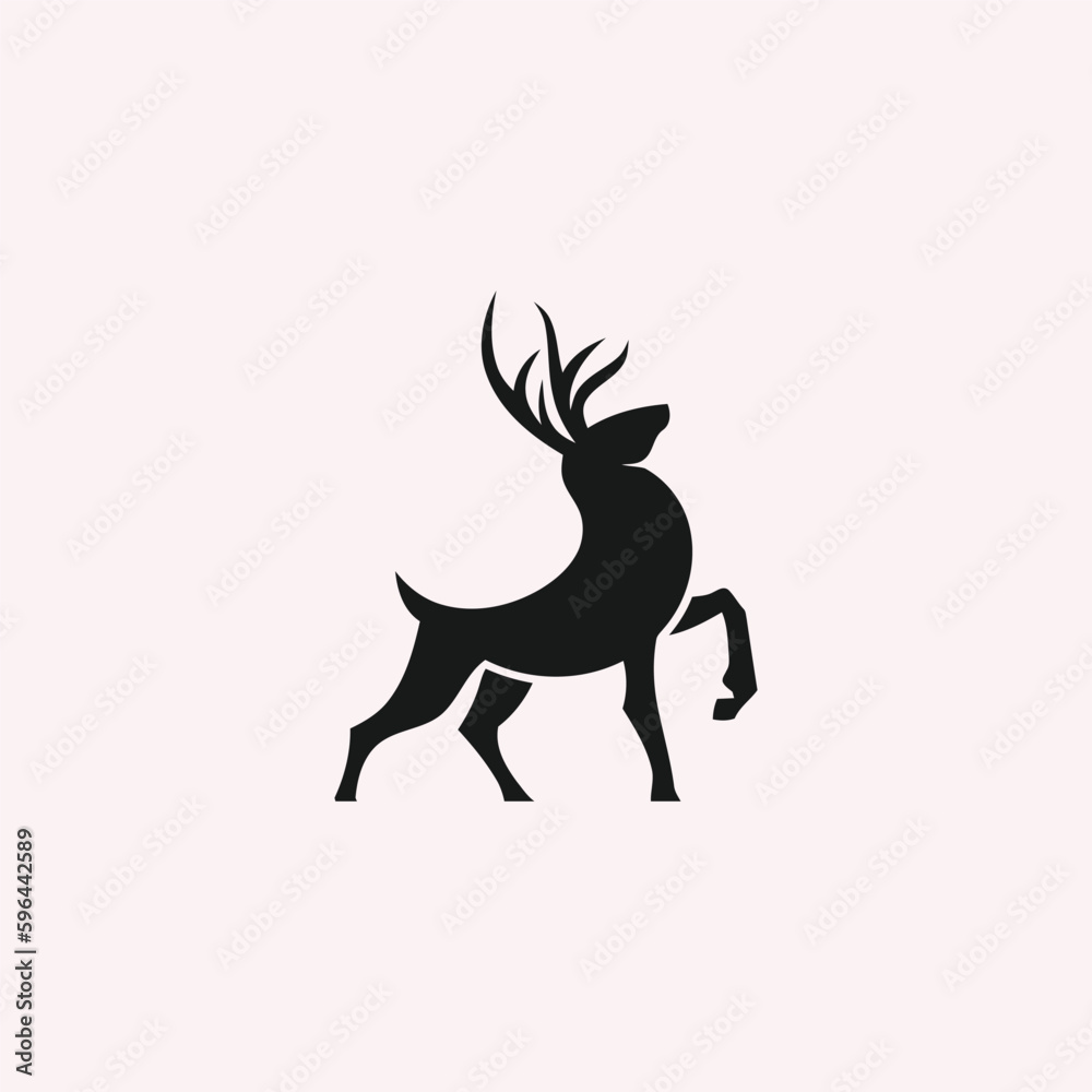Deer minimalist logo design Deer minimalist logo design