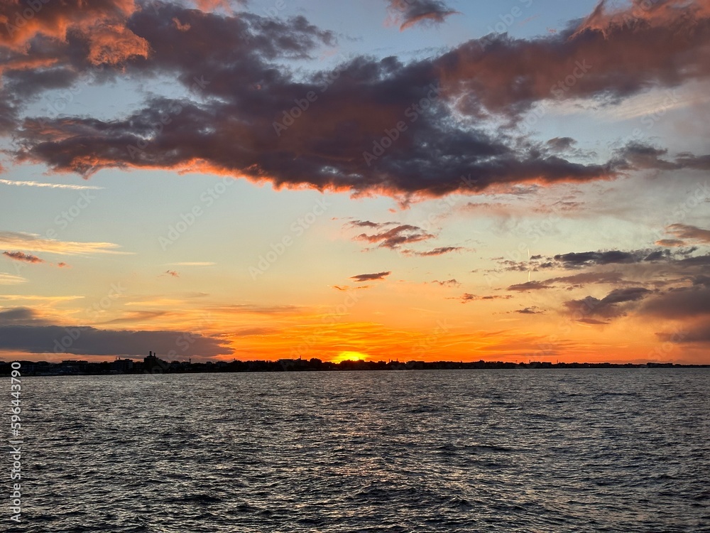 Sunset time a Rimini Darsena 