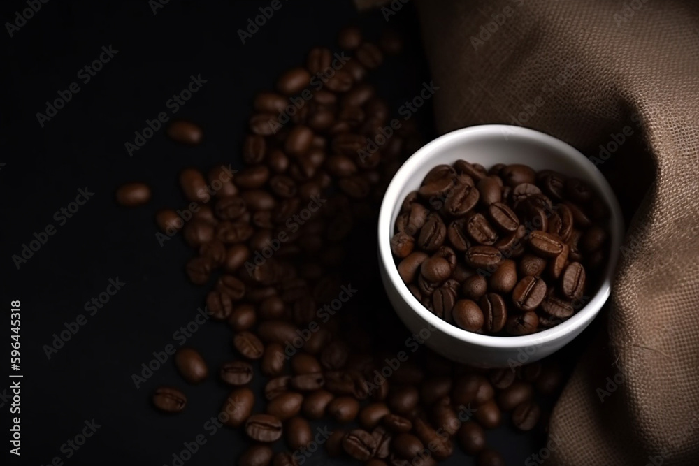 Obraz premium coffee beans in a cup