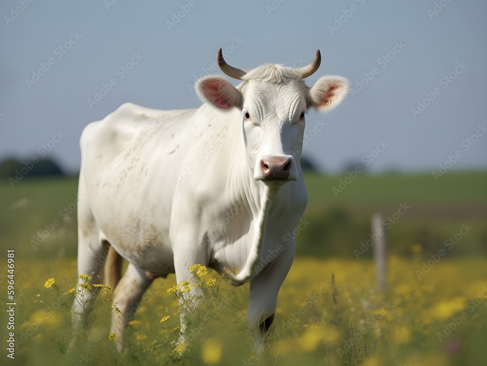 cow on the meadow (Generative AI)