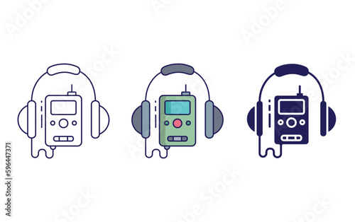 Audio Guide vector icon