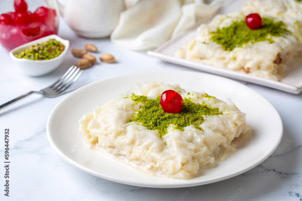 Turkish Traditional Ramadan Dessert Gullac Turkish Traditional Ramadan Dessert Gullac