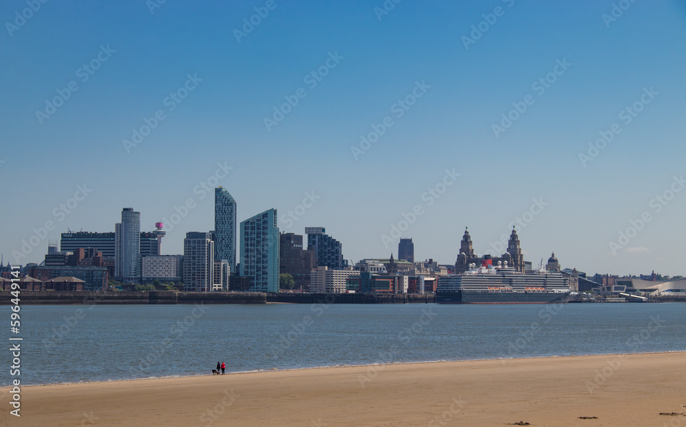 Liverpool Skyline from Wirral Shore