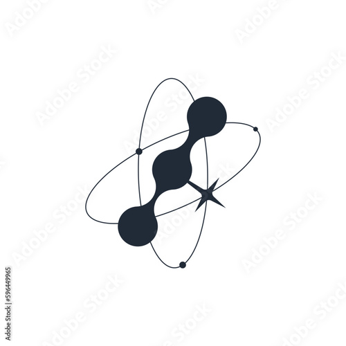 Y2k Aesthetic shape modern Sipmle Graphic. Retro Geometric shape with star, circle form. Abstract y2k form. Minimal aesthetic design. Trendy vector illustration.