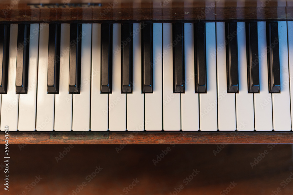 Teclas de piano antiguo Teclas de piano antiguo