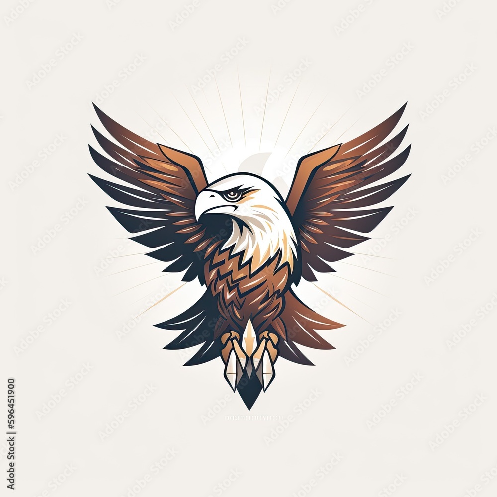 Obraz premium powerful eagle mascot