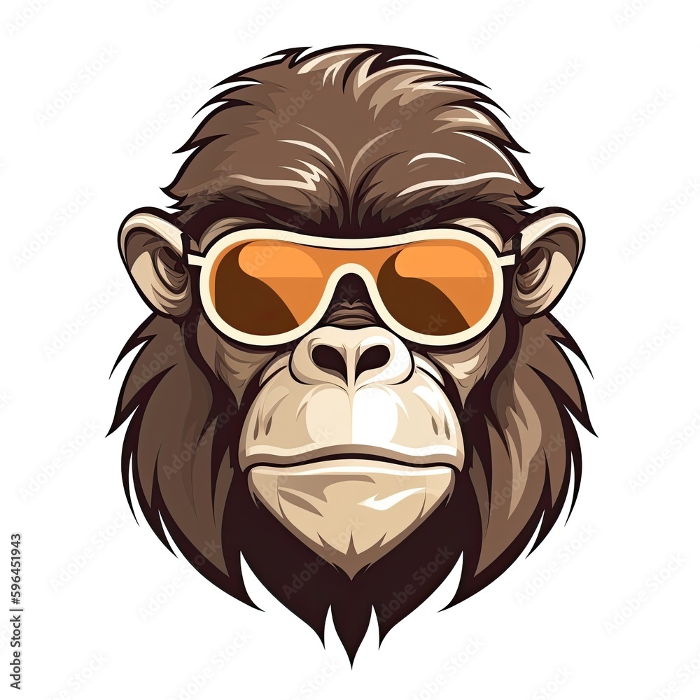 cool monkey wearing sunglasses