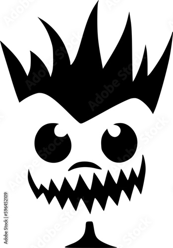 Horror | Black and White Vector illustration