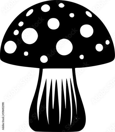 Mushroom - Minimalist and Flat Logo - Vector illustration