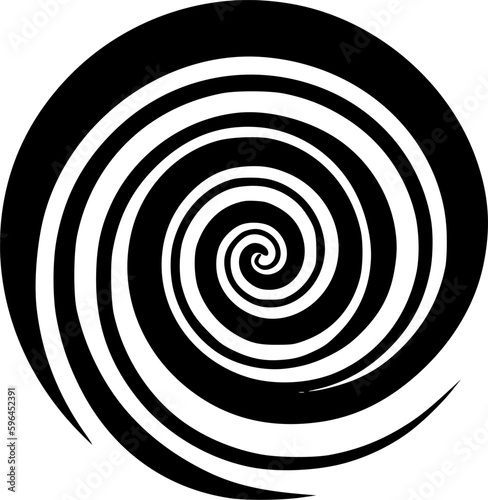 Spiral | Minimalist and Simple Silhouette - Vector illustration