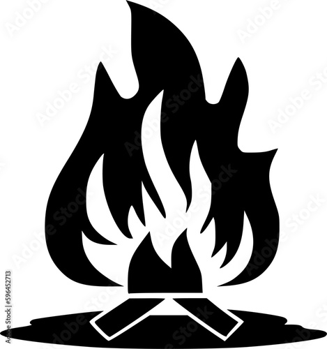 Campfire - High Quality Vector Logo - Vector illustration ideal for T-shirt graphic