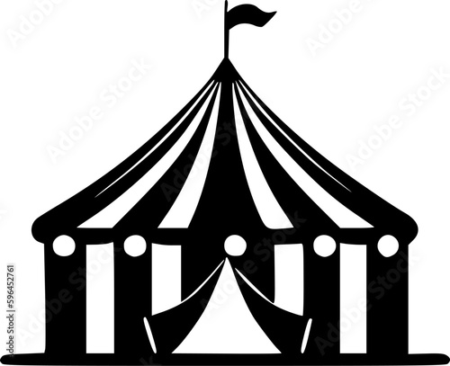 Circus - Minimalist and Flat Logo - Vector illustration
