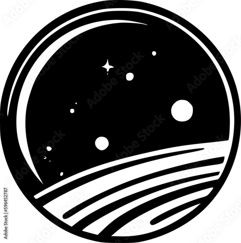 Celestial - Minimalist and Flat Logo - Vector illustration