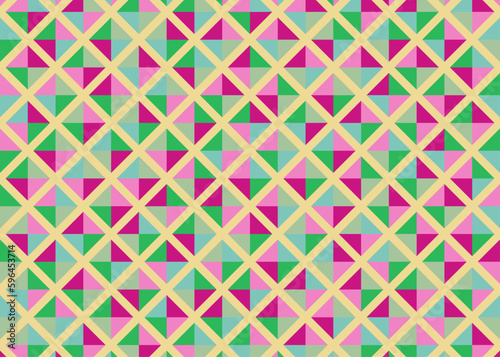 Color Rhombus tile tessellation pattern illustration photo