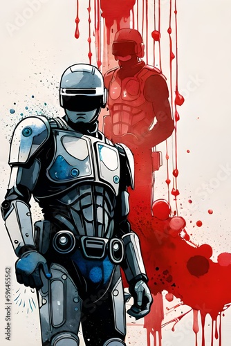 Robocop als Kunstwerk photo