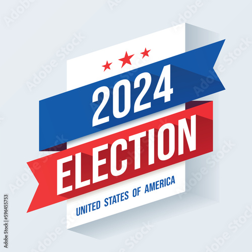 USA election 2024 vector background