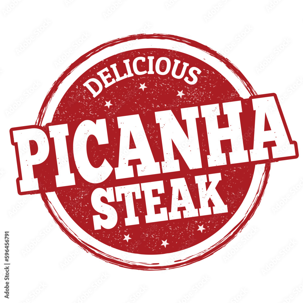 Picanha steak grunge rubber stamp Picanha steak grunge rubber stamp