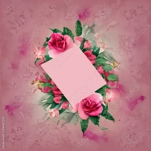 Watercolor rose card_4