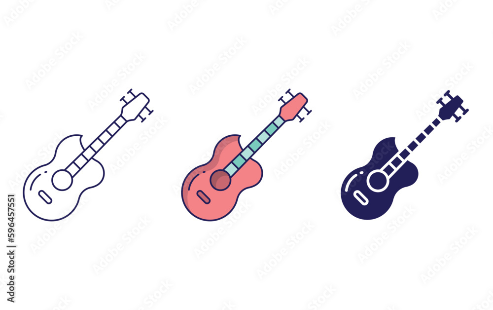 Fototapeta premium Electric Guitar vector icon