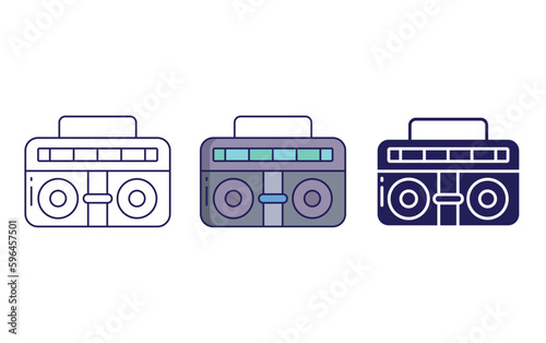 Boombox vector icon