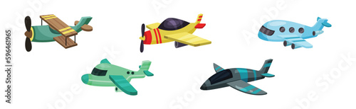 Airplane as Fixed-wing Aircraft with Jet Engine Vector Set