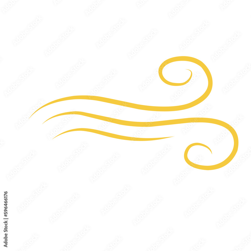 Gold Swish Swoosh Shape	