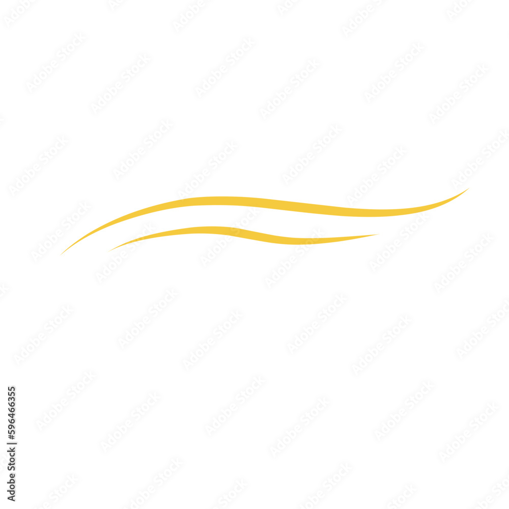 Gold Swish Swoosh Shape Gold Swish Swoosh Shape
