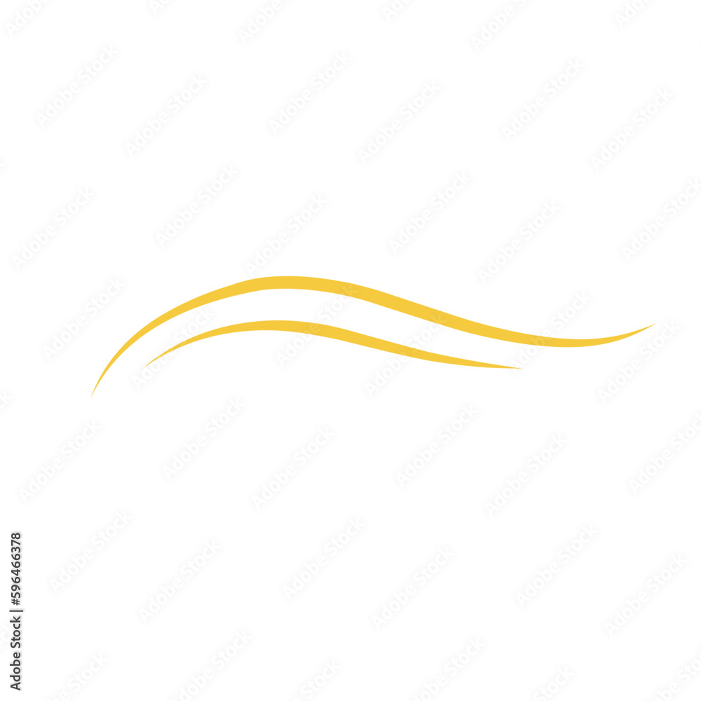 Gold Swish Swoosh Shape Gold Swish Swoosh Shape