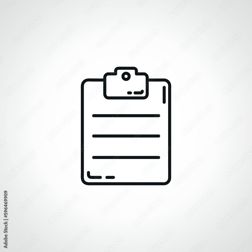 Checklist line icon. Clipboard with checkmarks line icon. List with ticks. Survey to do list outline icon. Checklist line icon. Clipboard with checkmarks line icon. List with ticks. Survey to do list outline icon.