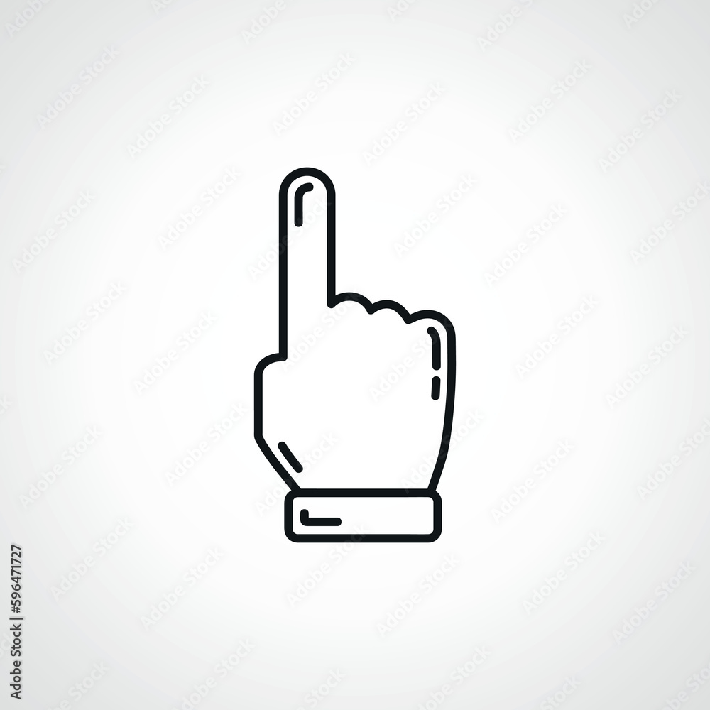 Finger touch outline icon, Finger point outline icon Finger touch outline icon, Finger point outline icon