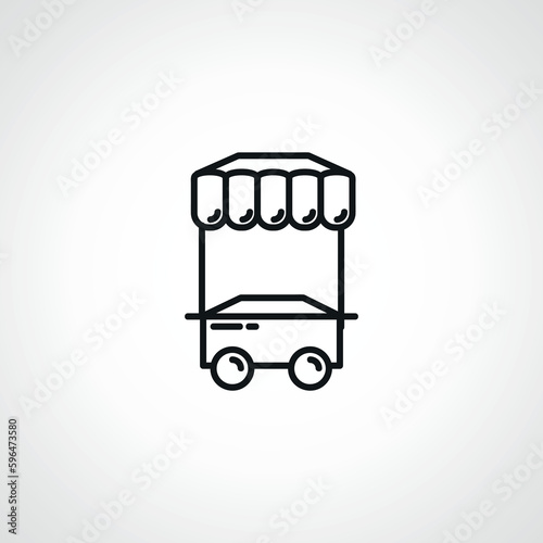 food truck line icon. food truck outline icon