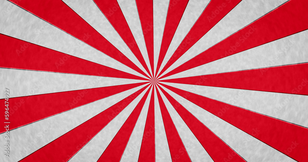 Fototapeta premium Composition of red stripes on white background