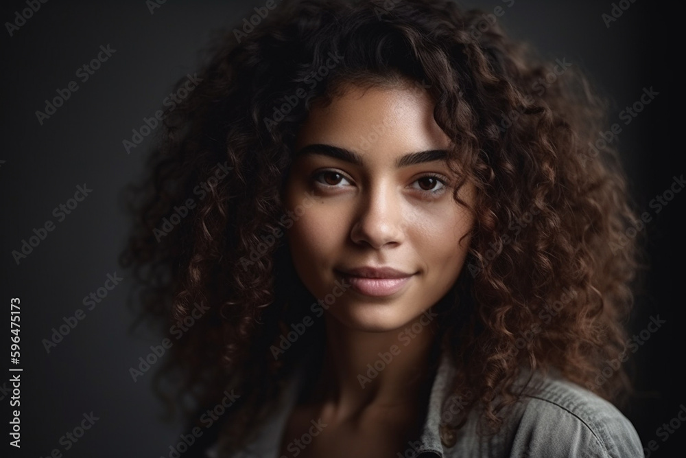 happy young woman or teenager girl, happy smile. Generative AI happy young woman or teenager girl, happy smile. Generative AI
