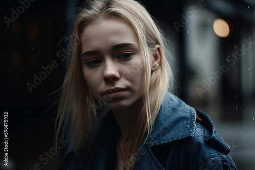 young adult woman or teenag...