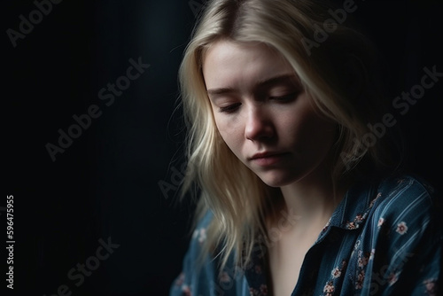 young adult woman or teenag...