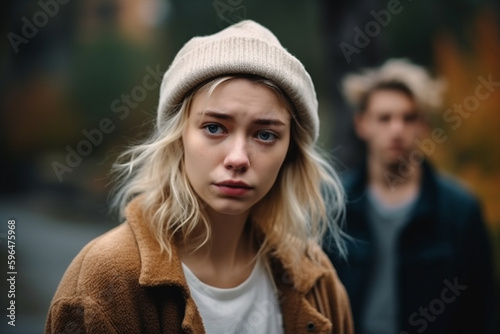 young adult woman or teenag...