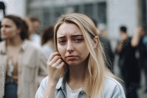 young adult woman or teenag...