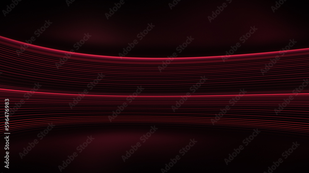 Rounded pink blue neon lines, glowing in the dark. Abstract minimalist geometric background Cyber space. Futuristic wallpaper Generative AI Rounded pink blue neon lines, glowing in the dark. Abstract minimalist geometric background Cyber space. Futuristic wallpaper Generative AI