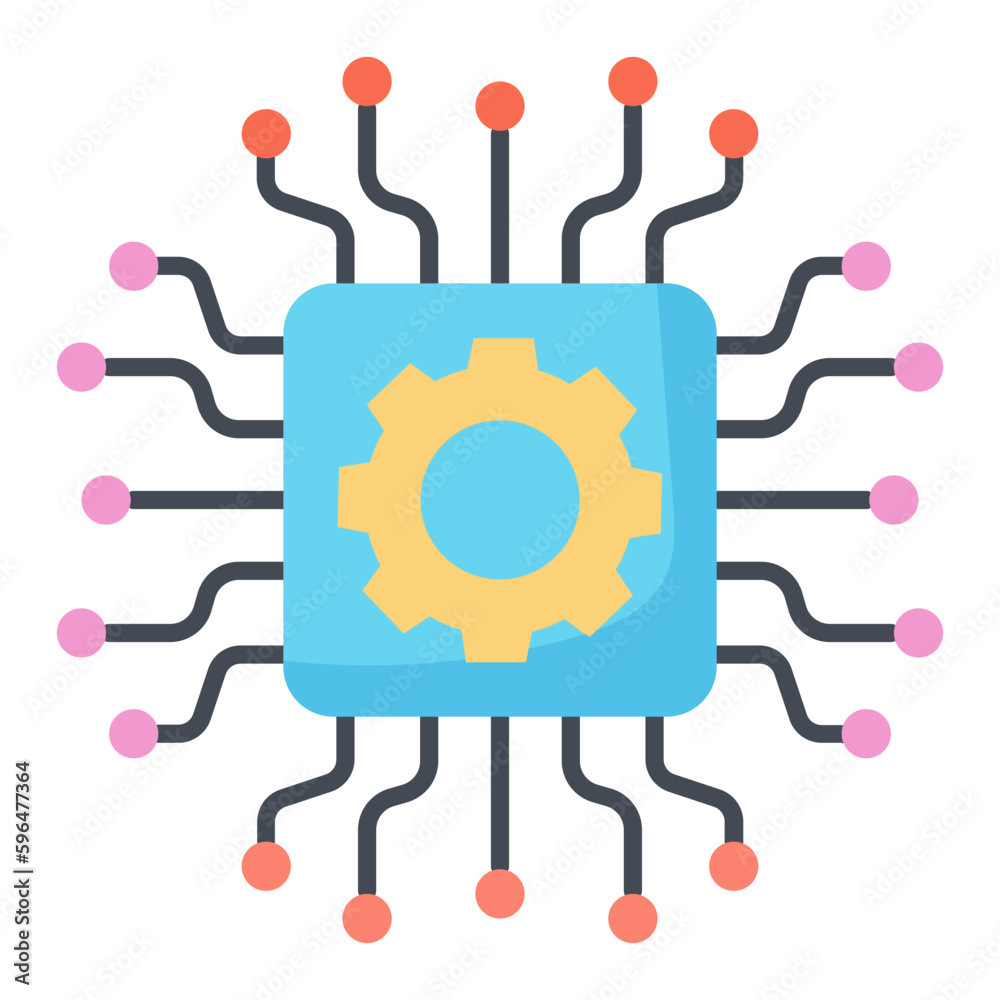 Circuit Flat Icon Circuit Flat Icon