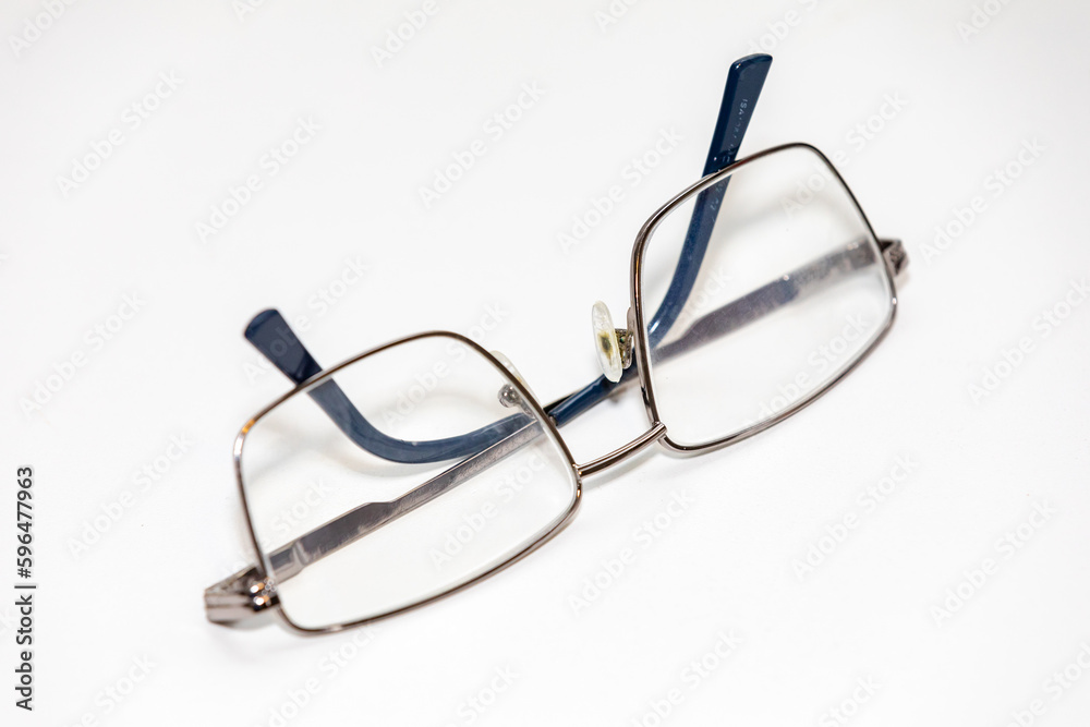 Eyeglasses frame isolated on a light background Eyeglasses frame isolated on a light background