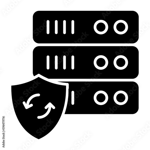 Data Sync Glyph Icon