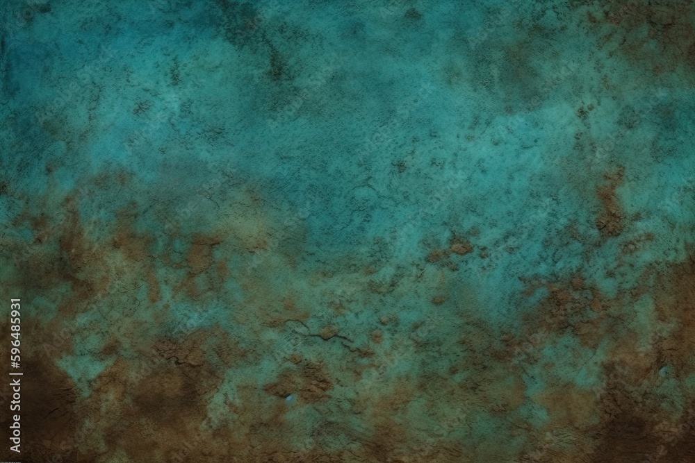 an abstract painting with shades of blue and brown. Generative AI
