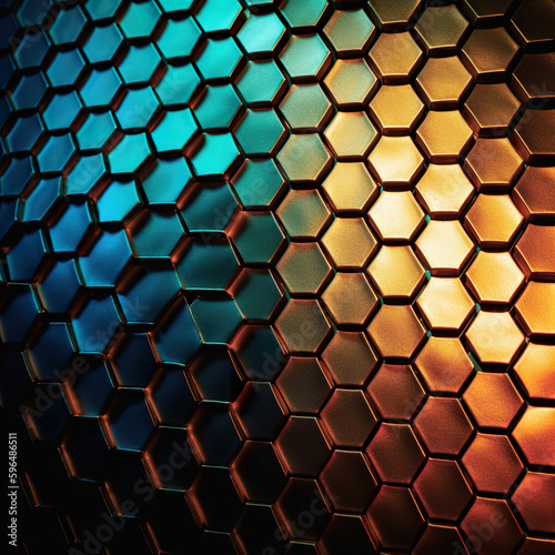 A honeycomb pattern