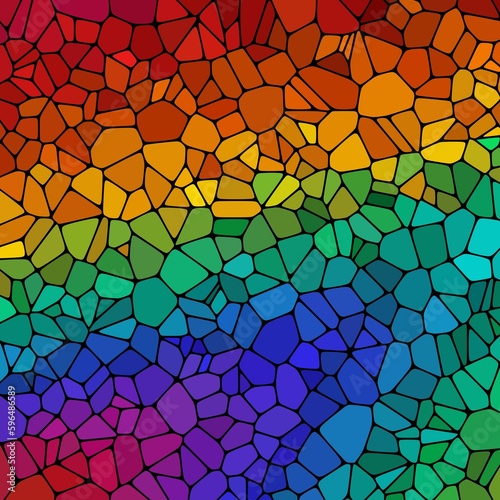 Stone plate paving pattern. Abstract geometric colorful shapes ornament vector texture. Color Pebbls. eps 10