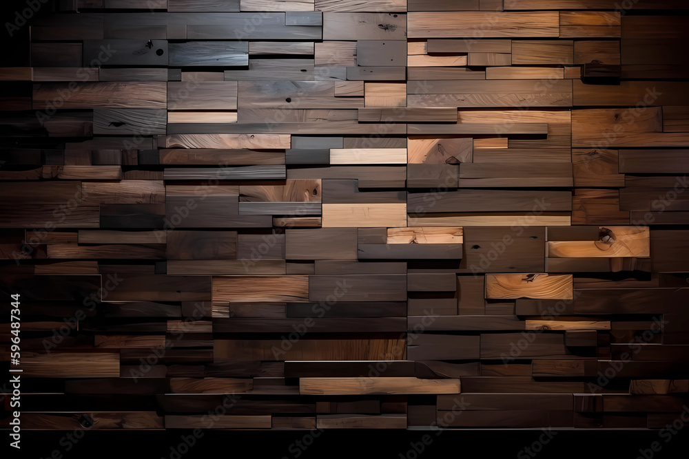 design of dark wood wood texture background a wooden wall with wooden