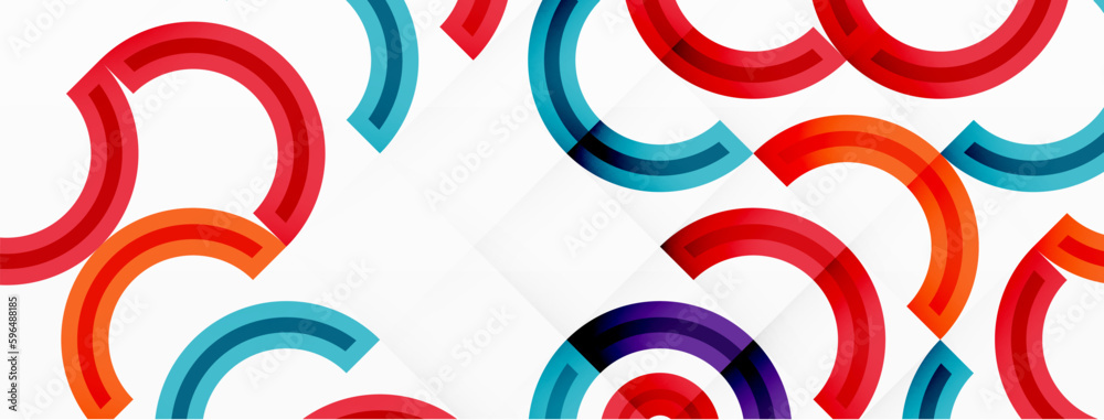 Circles are arranged in a grid pattern abstract background and feature a range of different colors, including shades of various colors. Template for wallpaper, banner, presentation, background Circles are arranged in a grid pattern abstract background and feature a range of different colors, including shades of various colors. Template for wallpaper, banner, presentation, background